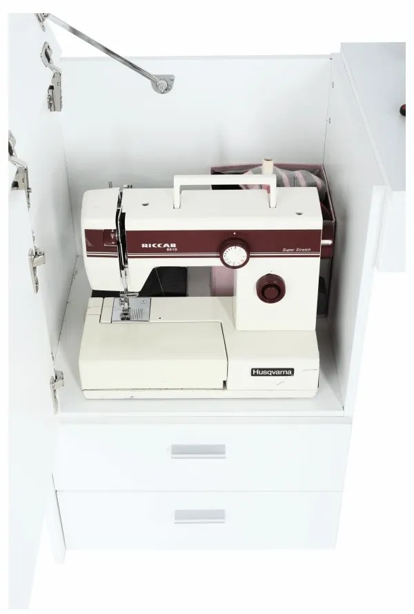 Viacúčelový stôl pre krajčírky Tailor - biela