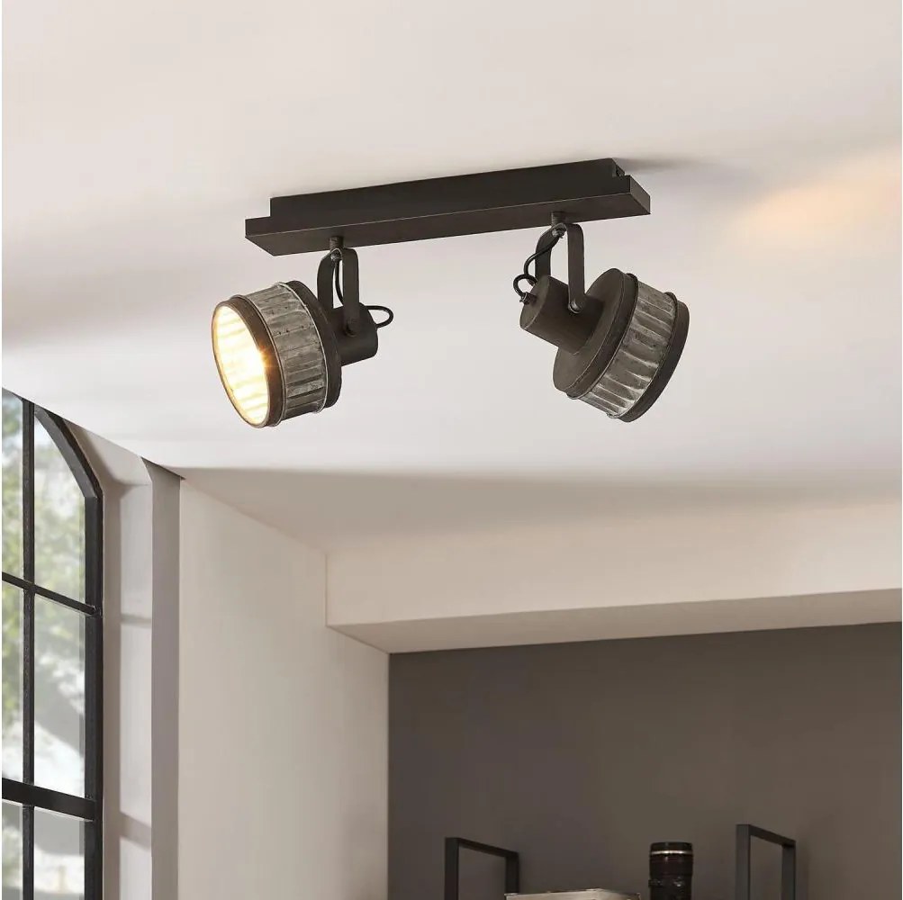 Eglo 43445 - Bodové svietidlo TURROCK 2xE27/28W/230V