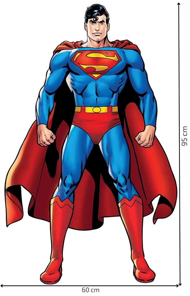 Textilná nálepka na stenu "Superman"