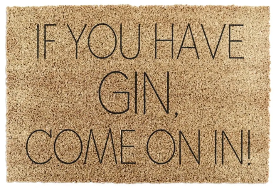 Rohožka z kokosového vlákna 40x60 cm If You Have Gin – Artsy Doormats
