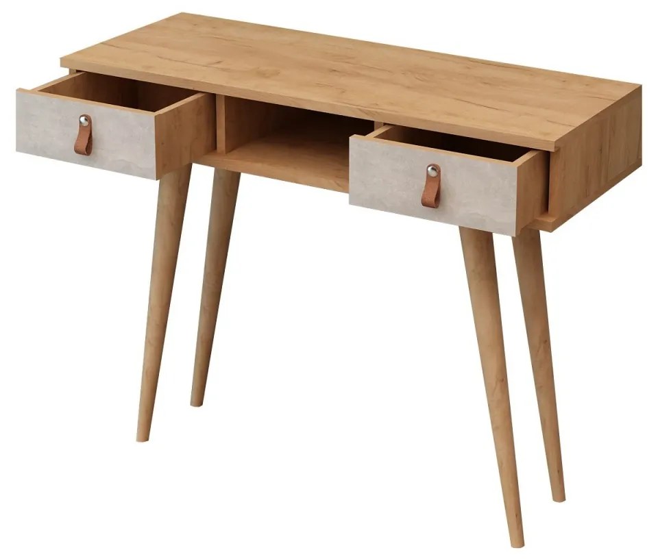 Konzolový stolík Lawen 100 cm dub přírodní