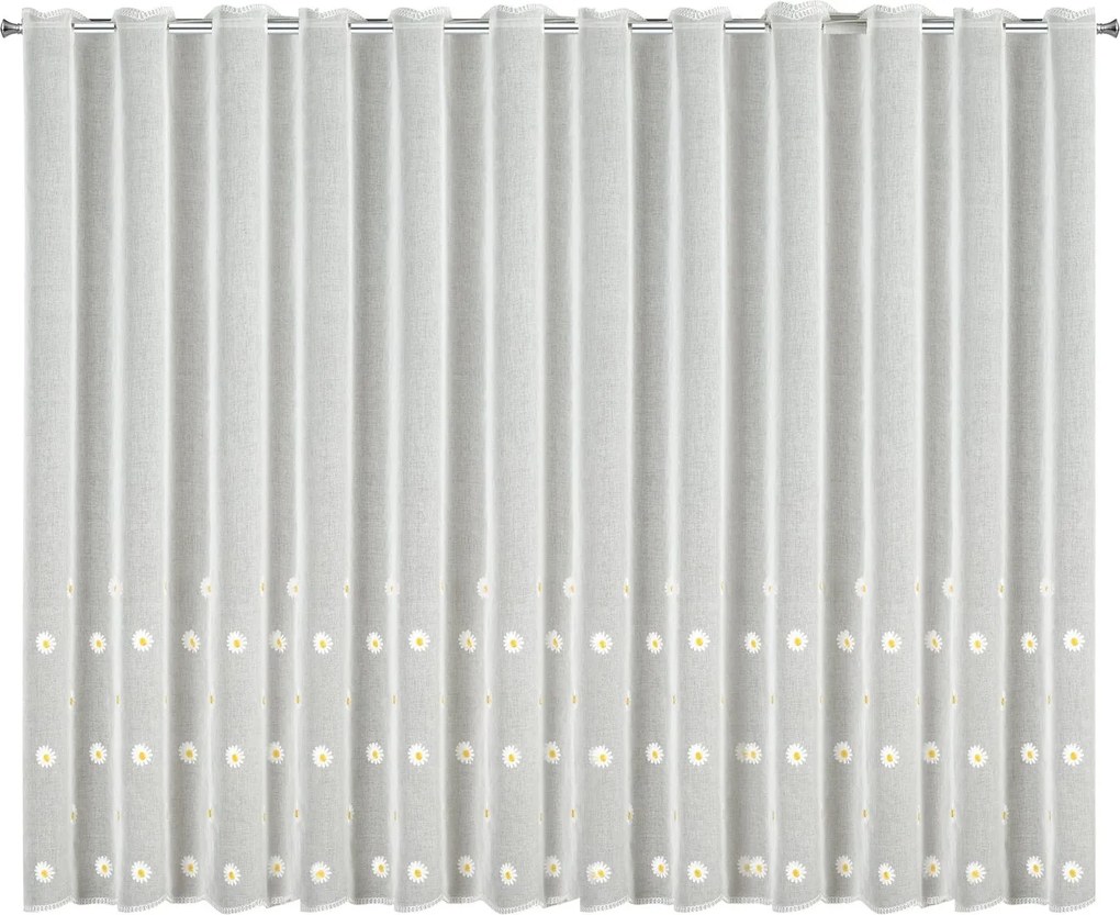ZÁCLONA NA PÚTKACH BELLIS 350X145 CM KVETY