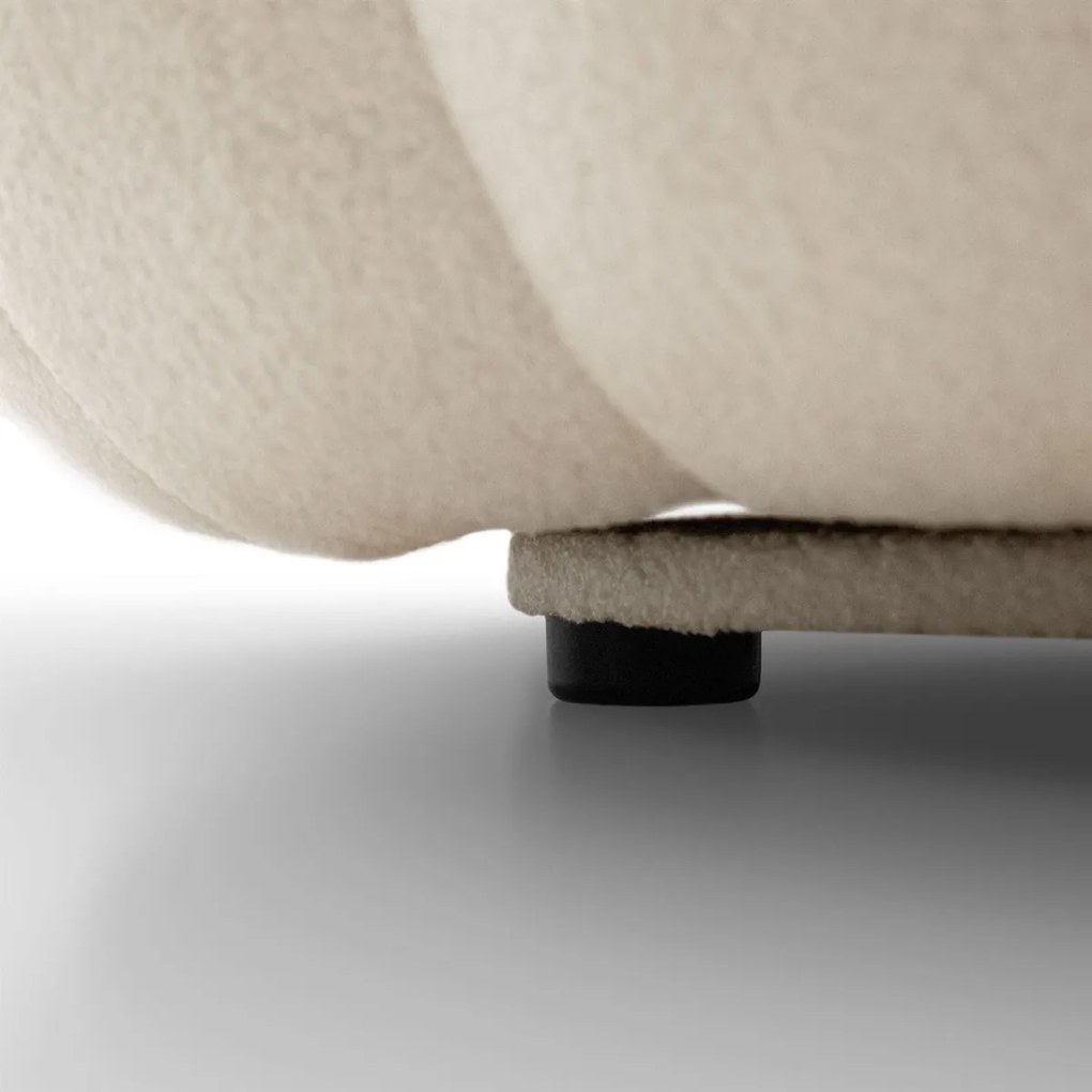 OTOČNÉ KRESLO FILIPPO S PODNOŽKOU BÉŽOVÉ