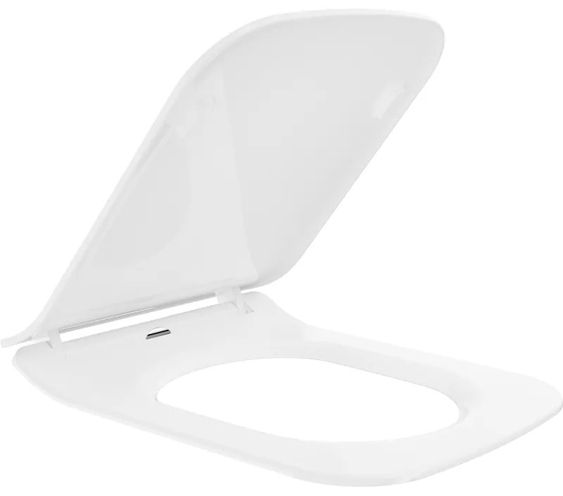 Mexen Cube, slim toaletné WC sedadlo s pomalým zatváraním, duroplast, biela lesklá, 39240000