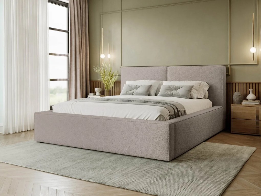 Manželská posteľ Sokoz Boucle, Rozmer postele: 200x200, Poťahy: Coral 50