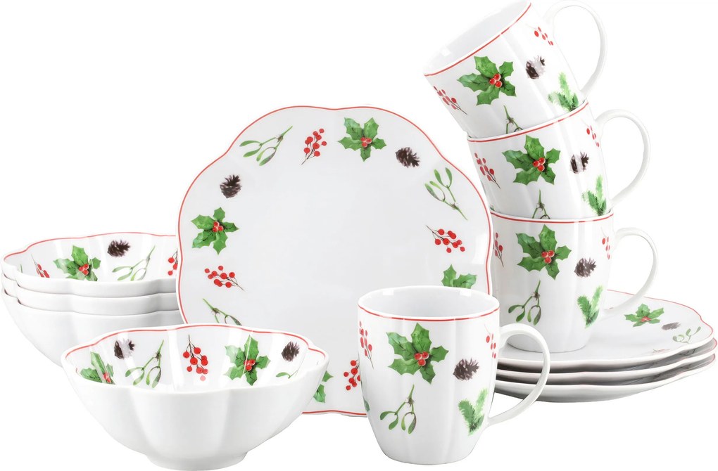 XXXLutz KÁVOVÝ SERVIS Naomi Weihnachten 12-dielne Creatable - Jedálenské sety - 007768082701