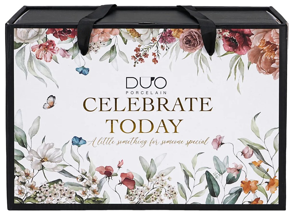 Porcelánová šálka na nohe s podšálkou Royal Rebecca 250 ml sada 2ks