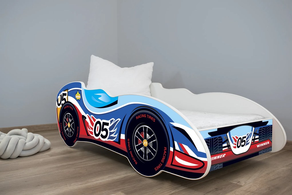 TOP BEDS Detská auto posteľ F1 160cm x 80cm - 05
