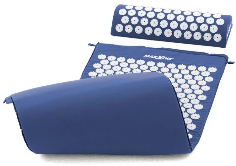 MAXXIVA 81654 Akupresúrna podložka s vankúšom, 130 x 50 cm, modrá