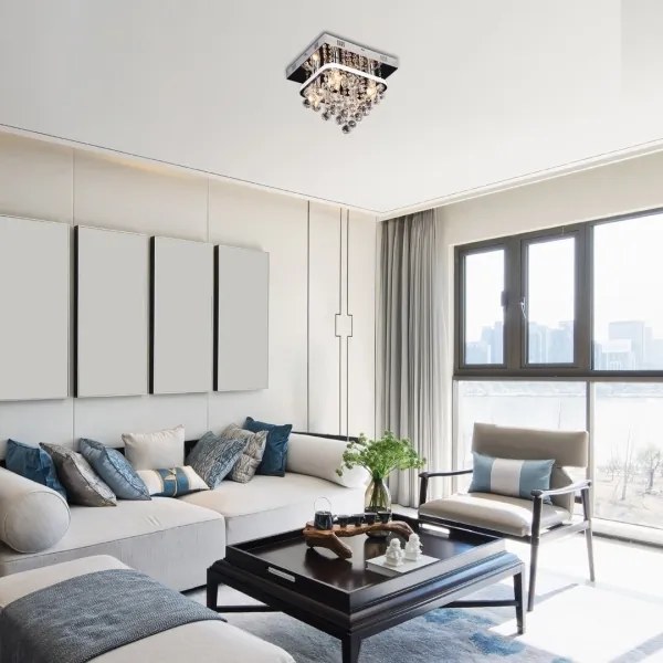 Rabalux 2238 - Krištáľový prisadený luster PALLAS LED/23W/230V + 4xE14/40W