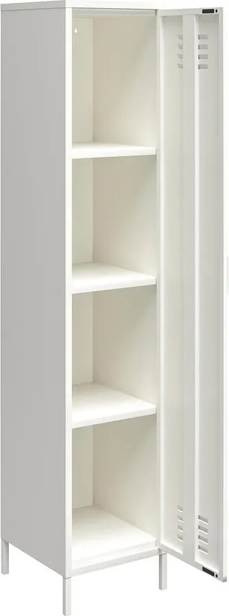 Biela kovová skrinka 38x185x40 cm Mission District – Støraa