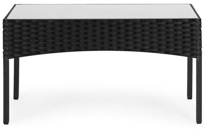 ZÁHRADNÝ SET ALIDA ČIERNY POHOVKA + 2 x KRESLO + STOLÍK