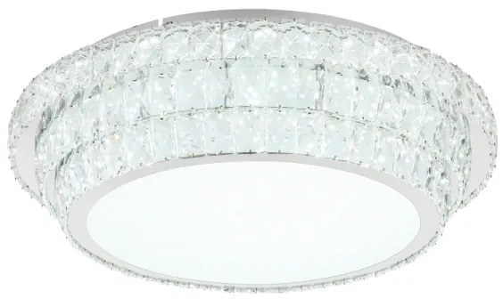 Globo 68157-58 - LED stmievateľné stropné svietidlo KLARA 58W/230V 2700-6000K pr. 60 cm biele + diaľkové ovládanie