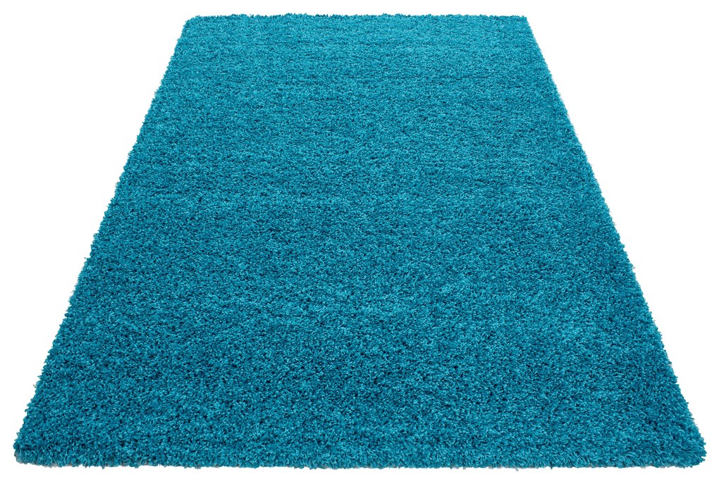 Kusový koberec Dream Shaggy 4000 Türkis, 60x110, modrá, obývacia izba, Ayyildiz