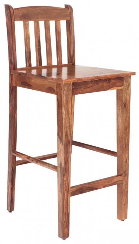 Barová stolička s priečkami indický masív palisander
