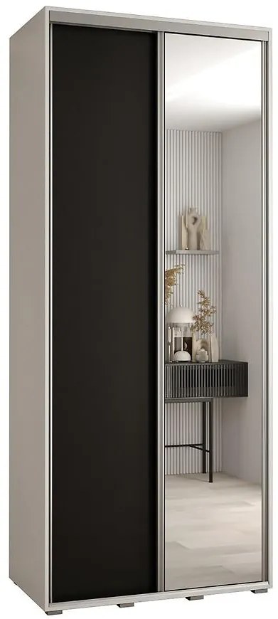 Skriňa 45 Canaris 3 140 biela/čierna/silver