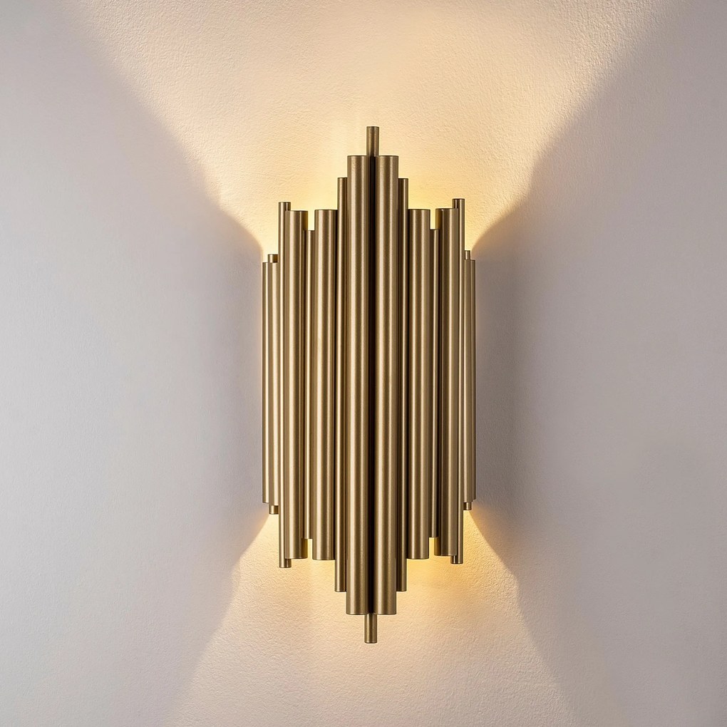 Nástěnná lampa Reis zlatá