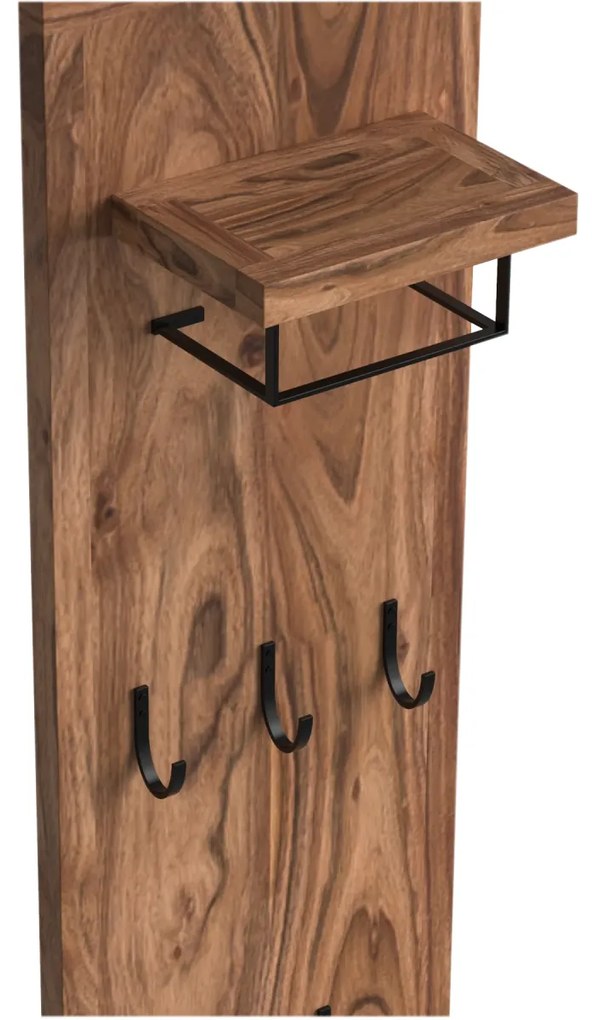 furniture-nabytek.cz - Masivní šatní panel Sydney light z akáciového dřeva, lakovaný, hnědý
