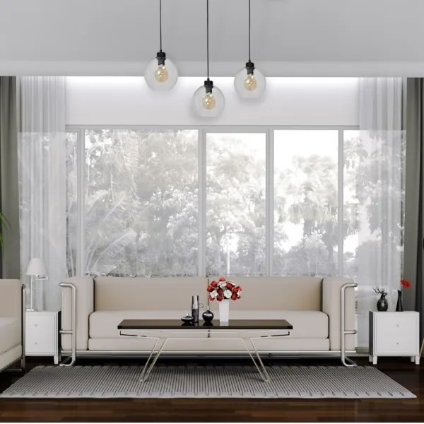 Luster na lanku SOFIA 3xE27/60W/230V číra