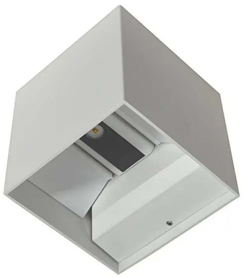 LED Vonkajšie nástenné svietidlo KREON 2xLED/3W/230V IP54 4000K biela