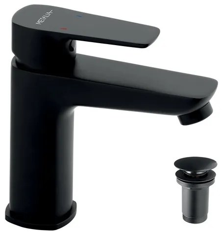 Novaservis Metalia 58 umývadlová batéria s clic-clac čierna 58003,5 58003.5