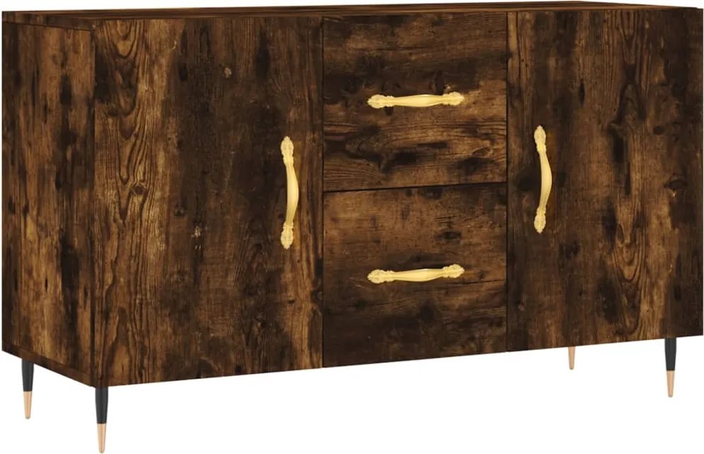 vidaXL Komoda, tmavý dub 100x36x60 cm, kompozitné drevo