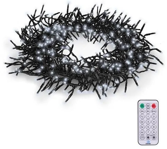 Solight 1V11-W - LED Vianočná reťaz 576xLED/8 funkcií 8m IP44 studená biela + DO