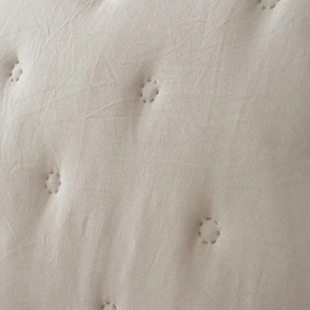 Krémový prešívaný pléd s baránkom 220x230 cm Cosy Nori – Catherine Lansfield