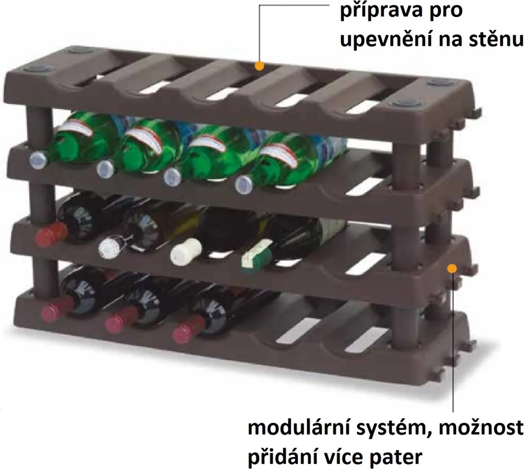 ARTPLAST Stojan na fľaše 715x220x495mm