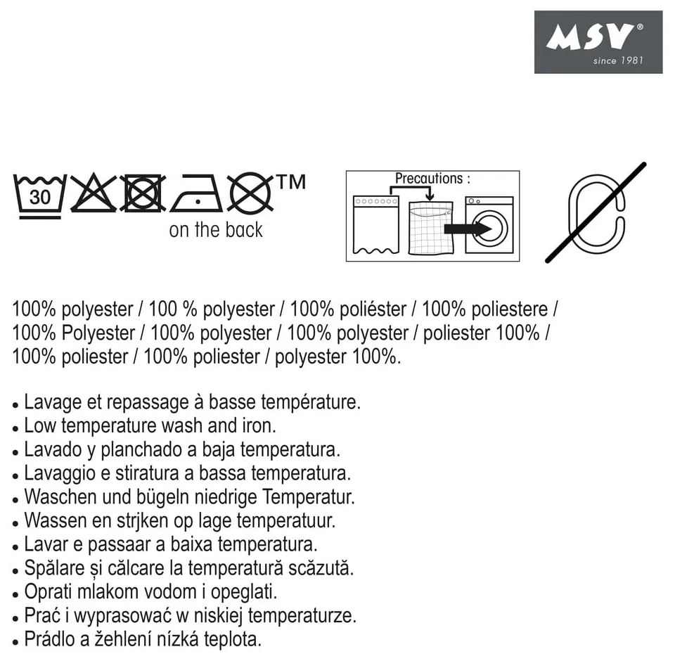Sprchový záves 180x200 cm Sugar – MSV