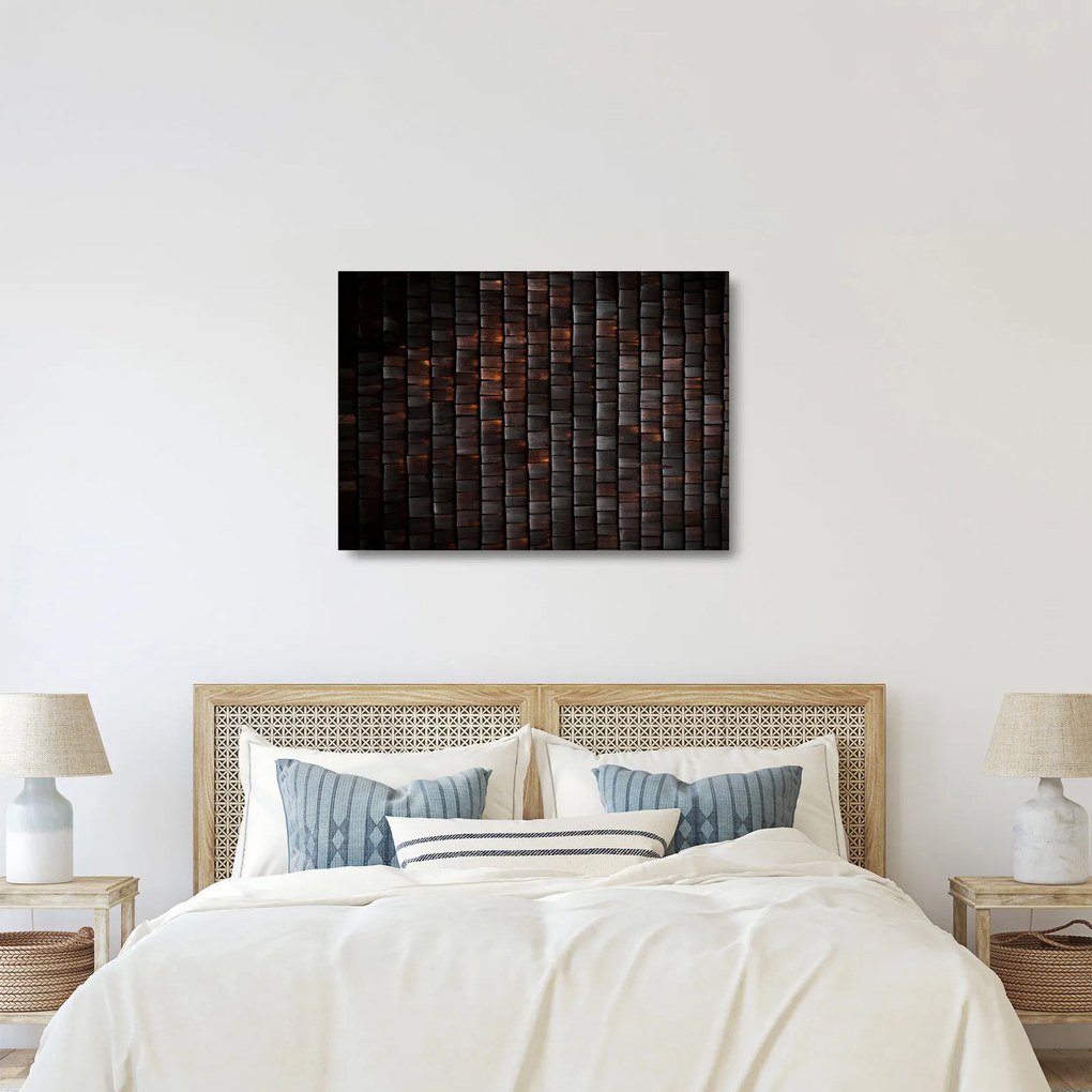 Moderný abstraktný sklenený obraz (70x50 cm)