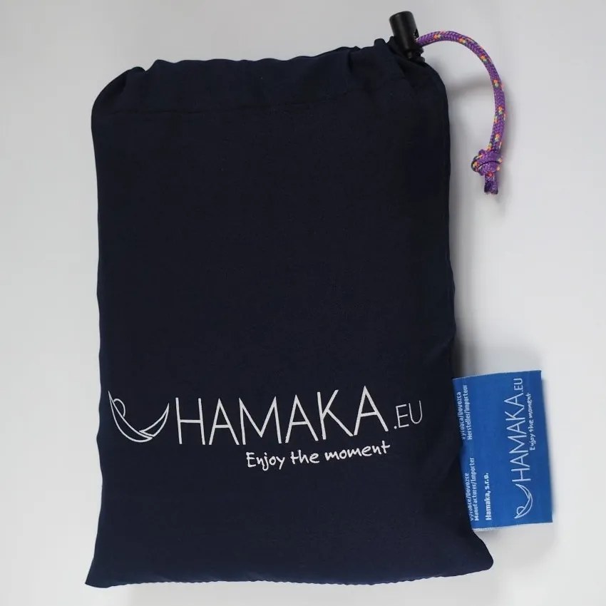 Hojdacia sieť Hamaka Originál pre jedného, hnedá / tmavo modrá