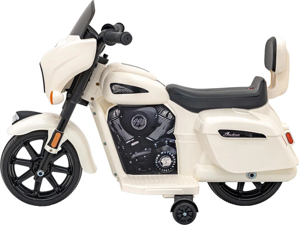 Ramiz Chopper INDIAN Biela motorka pre dieťa