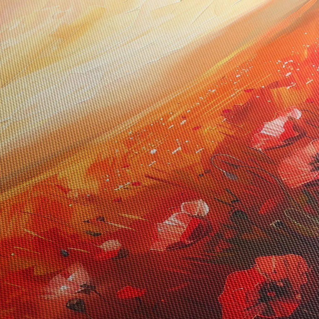 Obraz - Pole vlčích makov (90x60 cm)