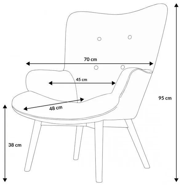 Kreslo MOSS zamatové sivé SS22 925805