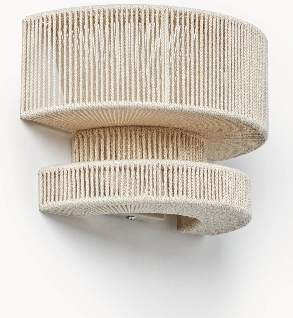 Veľké nástenné svietidlo z ľanových vlákien Lace