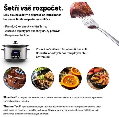 Lauben Hrniec na pomalé varenie Slow Cooker 3500SB