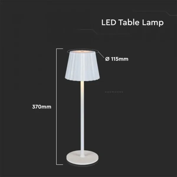 LED Stmievateľná dobíjacia stolná lampa LED/4W/5V 3000-6000K 1800 mAh biela