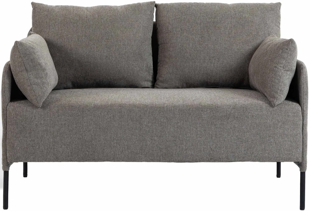 Sedačka Ziden 2-miestna látka - sivohnedá