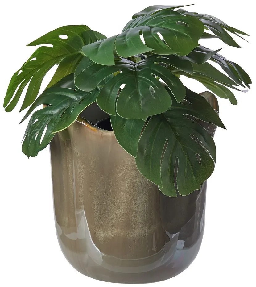 GLAZE Kvetináč 19 cm - olivová