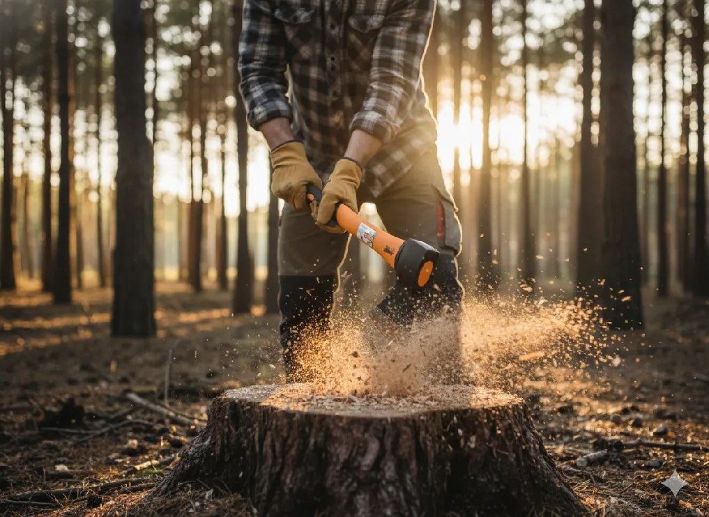 Garden Line Tesárska sekera 1000 g, rukoväť 43 cm