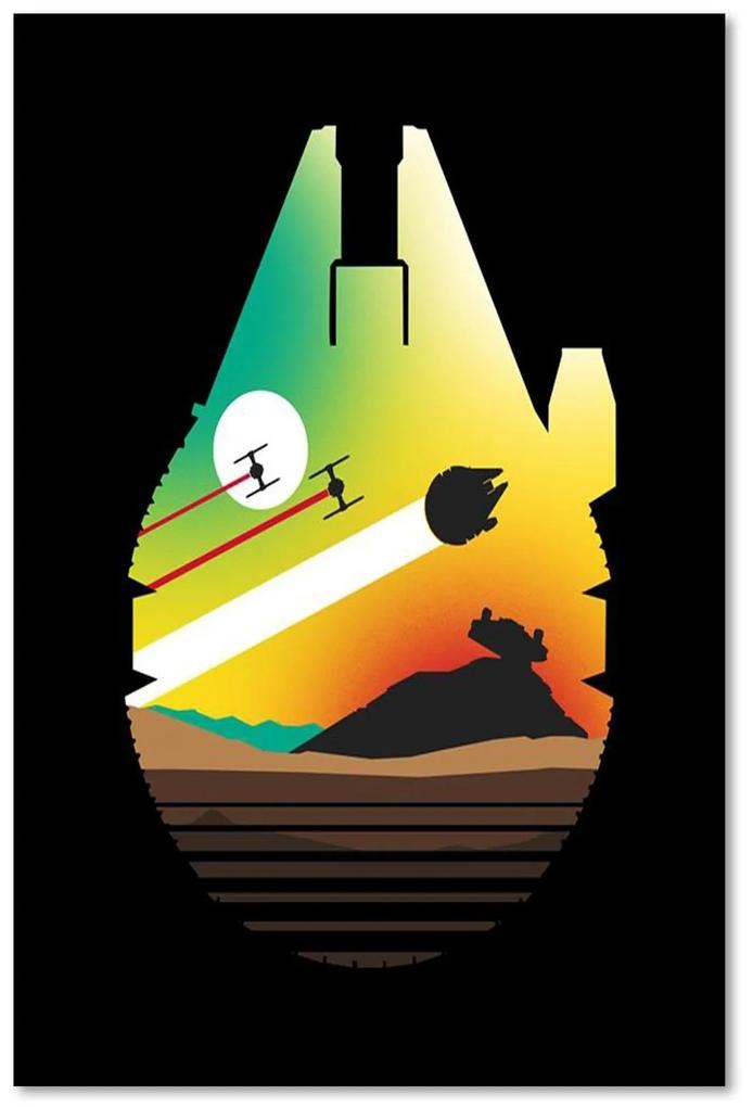 Gario Obraz na plátne Star Wars, útek z púštnej planéty - Dr.Monekers Rozmery: 40 x 60 cm