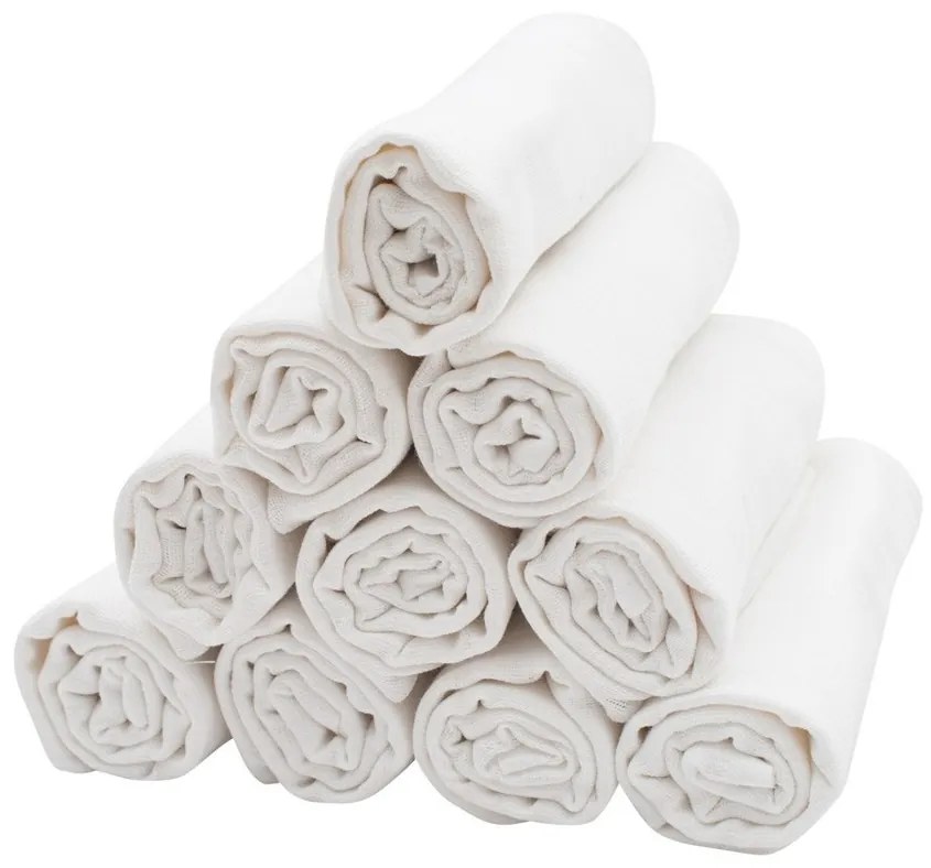 Bavlnené plienky NEW BABY 70x80 cm PREMIUM 10 ks