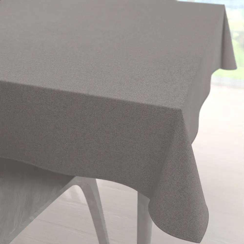 Biante Veľký dekoračný štvorcový obrus BKR-503 Sivý režný 250x250 cm
