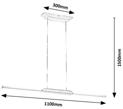 Rabalux 72084 - LED Luster na lanku TAMUR LED/26W/230V 4000K