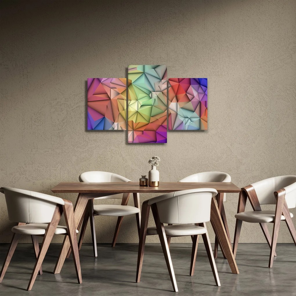 Obraz - Polygonálna abstrakcia (90x60 cm)
