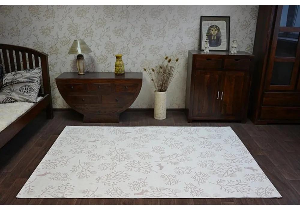 Kusový koberec Vetvičky ružový 200x290cm