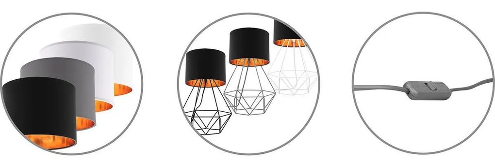 Stolová lampa SHADE, 1x textilné tienidlo (výber zo 4 farieb), (výber z 3 farieb konštrukcie), G