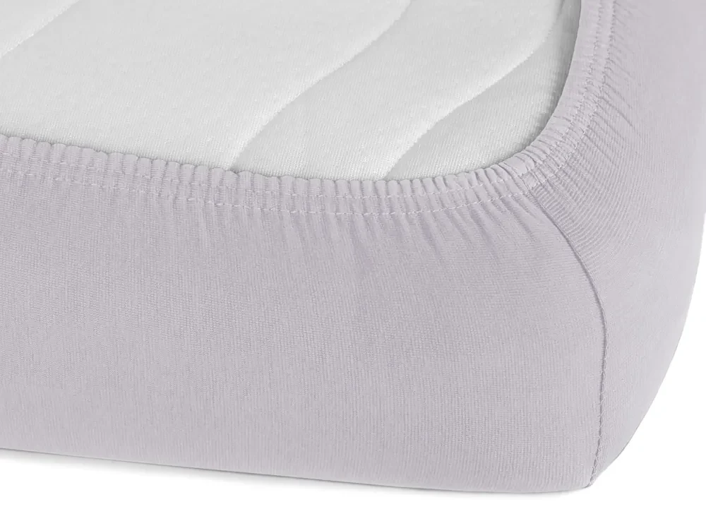 Jersey napínacie prestieradlo na extra vysoký matrac JR-028 Svetlo sivé 140 x 200 - výška 40 cm