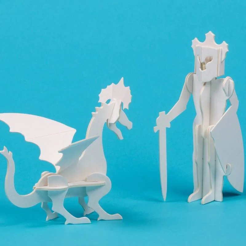 DECOLED Veľká rozprávková sada skladačiek na vyfarbenie formátu A4